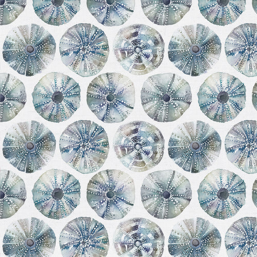 Abstract Grey Fabric - Sea Urchin Printed Cotton Fabric (By The Metre) Slate Voyage Maison