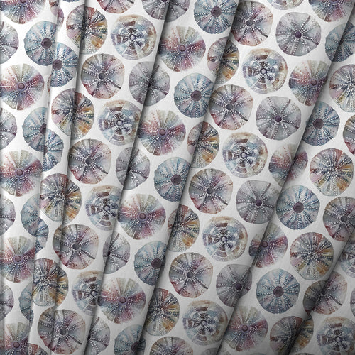 Abstract Purple M2M - Sea Urchin Printed Cotton Made to Measure Roman Blinds Abalone Voyage Maison