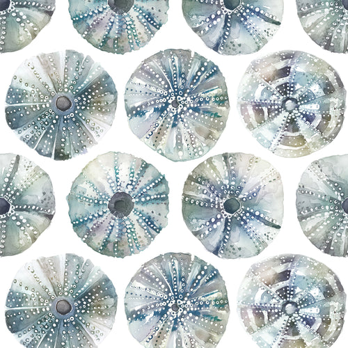 Abstract Grey M2M - Sea Urchin Printed Cotton Made to Measure Roman Blinds Slate Voyage Maison