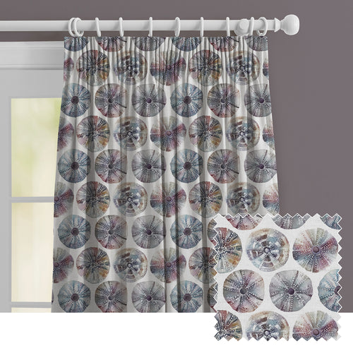 Abstract Purple M2M - Sea Urchin Printed Made to Measure Curtains Abalone Voyage Maison