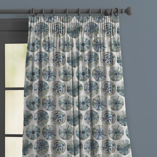 Abstract Grey M2M - Sea Urchin Printed Made to Measure Curtains Slate Voyage Maison