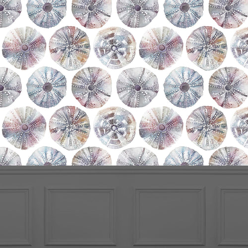  Grey Wallpaper - Sea Urchin  1.4m Wide Width Wallpaper (By The Metre) Abalone Voyage Maison