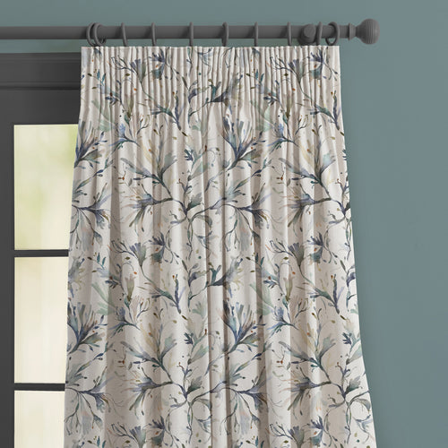 Floral Grey M2M - Seaweed Printed Made to Measure Curtains Slate Voyage Maison