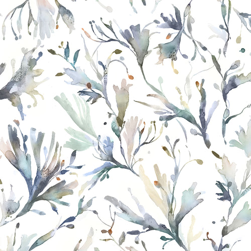  Grey Wallpaper - Seaweed  1.4m Wide Width Wallpaper (By The Metre) Slate Voyage Maison