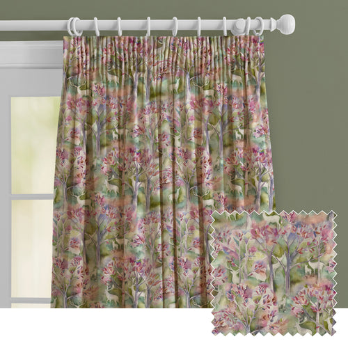 Animal Pink M2M - Seneca Forest Printed Made to Measure Curtains Spring Voyage Maison