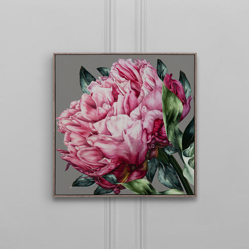 Floral Pink Wall Art - Sennan  Framed Canvas Stone Voyage Maison