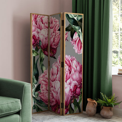 Floral Pink Furniture - Sennen Solid Wood Room Divider Fuchsia Voyage Maison