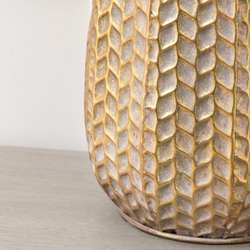Geometric Gold Lighting - Serena  Lamp Base Gold/Whitewash Voyage Maison