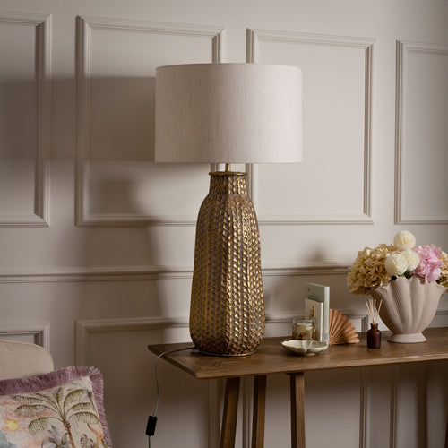 Geometric Gold Lighting - Serena  Lamp Base Gold/Whitewash Voyage Maison