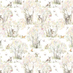 Sherwood Printed Linen Fabric (By The Metre) Natural