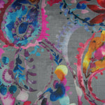 Shrabana Printed Velvet Fabric (By The Metre) Carnival