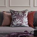 Additions Silverwood Velvet Feather Cushion in Dusk