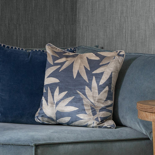 Additions Silverwood Velvet Feather Cushion in Ocean
