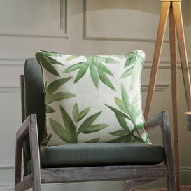 Voyage Maison Silverwood Printed Feather Cushion in Apple