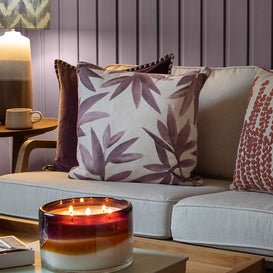 Voyage Maison Silverwood Printed Feather Cushion in Dusk