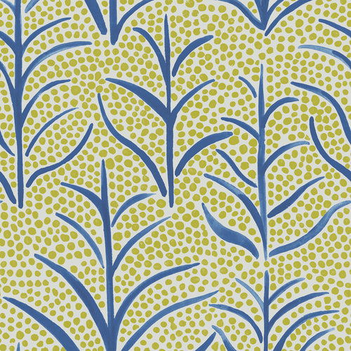 Floral Green Wallpaper - Simba  1.4m Wide Width Wallpaper (By The Metre) Citrus Voyage Maison