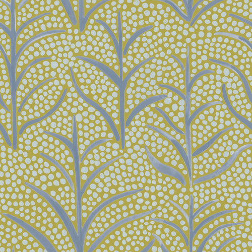 Floral Green Wallpaper - Simba  1.4m Wide Width Wallpaper (By The Metre) Lime Voyage Maison