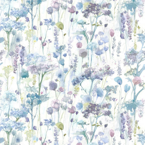 Floral Purple Fabric - Sorong Printed Cotton Fabric (By The Metre) Violet Voyage Maison