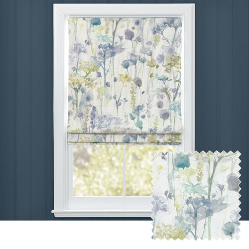 Floral Yellow M2M - Sorong Printed Cotton Made to Measure Roman Blinds Lemon Voyage Maison