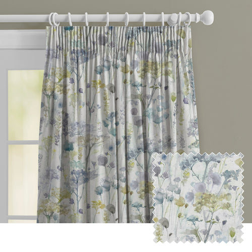 Floral Yellow M2M - Sorong Printed Made to Measure Curtains Lemon Voyage Maison