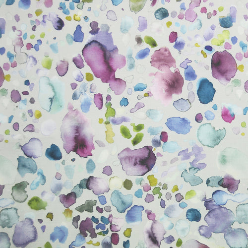 Abstract Purple Fabric - Sprinkles Printed Cotton Fabric (By The Metre) Damson Voyage Maison