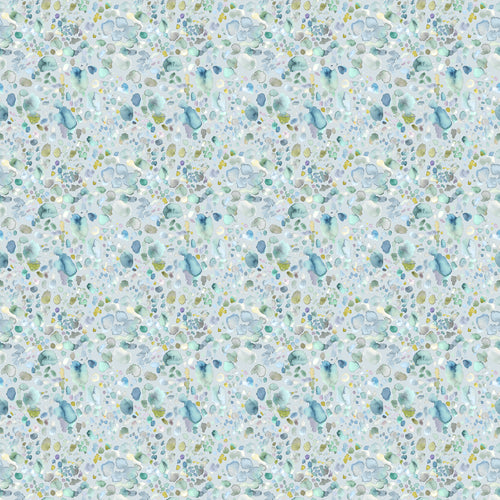 Abstract Blue Fabric - Sprinkles Printed Cotton Fabric (By The Metre) Pacific Voyage Maison