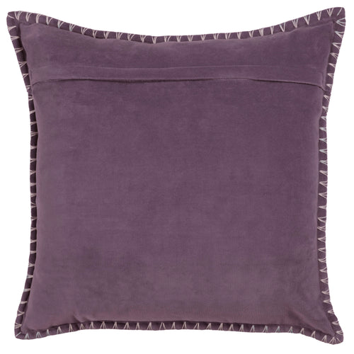 Additions Stitch Embroidered Feather Cushion in Plum