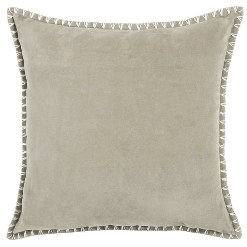 Additions Stitch Embroidered Feather Cushion in Quartz