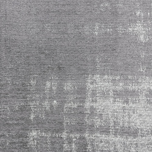 Plain Silver Fabric - Stratos Woven Jacquard Fabric (By The Metre) Moon Voyage Maison