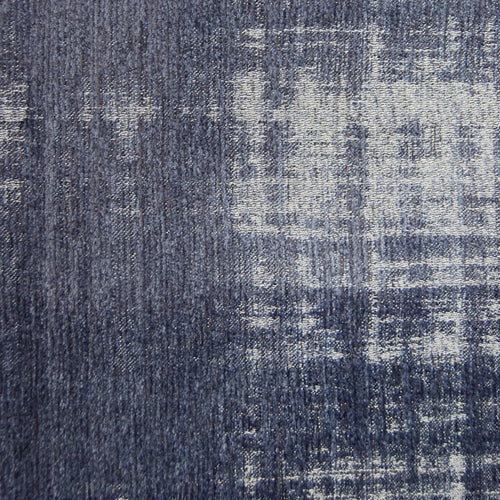 Plain Blue Fabric - Stratos Woven Jacquard Fabric (By The Metre) Sapphire Voyage Maison