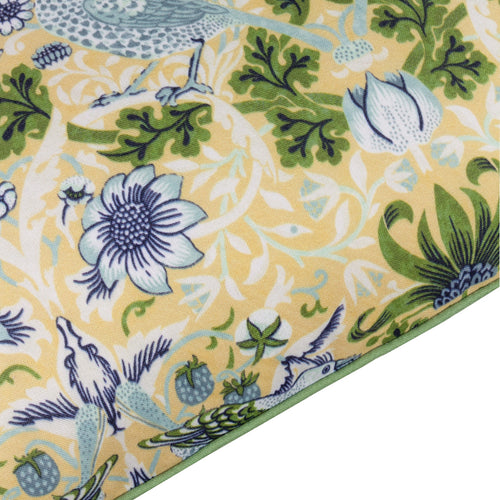 Floral Yellow Cushions - Strawberry Thief Outdoor Polyester Filled Cushion Sunflower Morris & Co