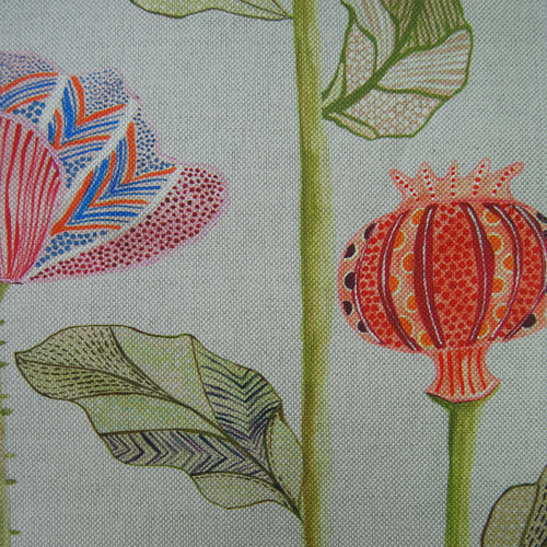  Samples - Sutami Summer Printed Fabric Sample Swatch Linen Voyage Maison