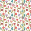 Sutami Printed Linen Fabric (By The Metre) Ecru