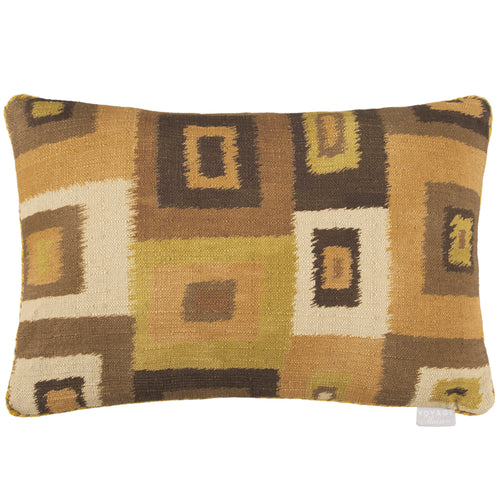 Voyage Maison Tallulah Printed Feather Cushion in Sepia