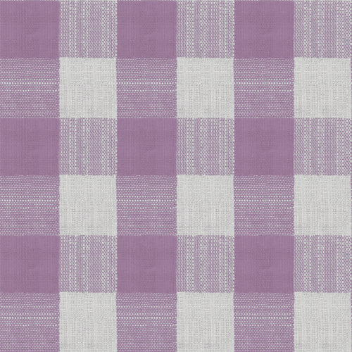 Check Pink Fabric - Tamar Printed Cotton Fabric (By The Metre) Mauve Voyage Maison