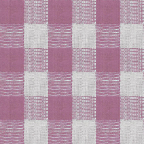 Check Pink Wallpaper - Tamar  1.4m Wide Width Wallpaper (By The Metre) Berry Voyage Maison