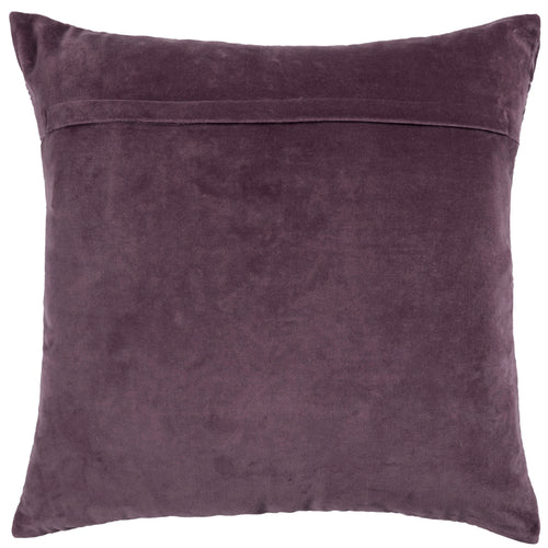 Additions Taro Embroidered Feather Cushion in Plum