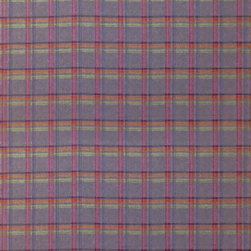 Check Purple Fabric - Tavistock Woven Wool Fabric (By The Metre) Loganberry Voyage Maison