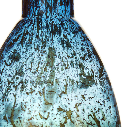  Blue Glassware - Thalassa Hand-Blown Medium Vessel Sapphire Voyage Maison