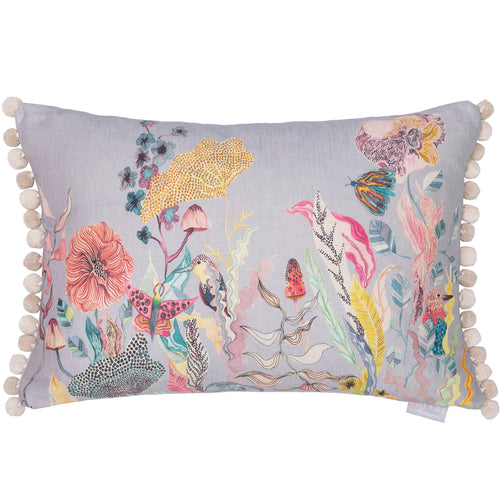Voyage Maison The Hawthorn Tree Printed Feather Cushion in Cornflower