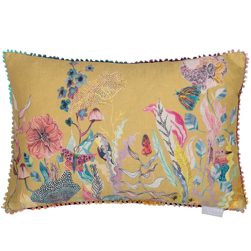 Voyage Maison The Hawthorn Tree Printed Feather Cushion in Marigold