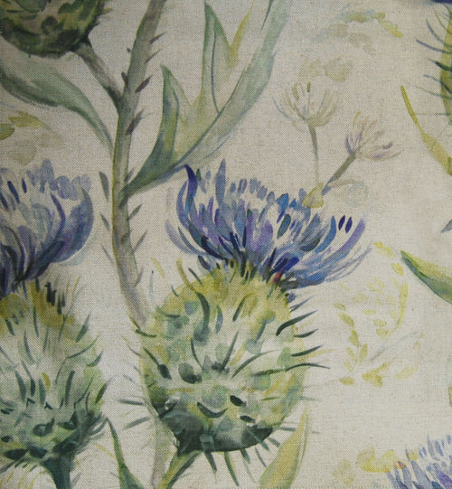  Samples - Thistle Glen Printed Fabric Sample Swatch Winter Voyage Maison