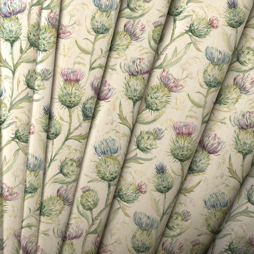 Floral Purple M2M - Thistle Glen Printed Linen Made to Measure Roman Blinds Spring Voyage Maison