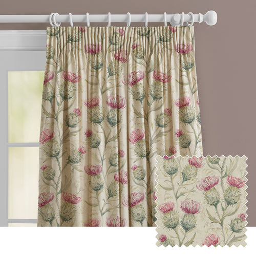 Floral Pink M2M - Thistle Glen Printed Made to Measure Curtains Summer Voyage Maison