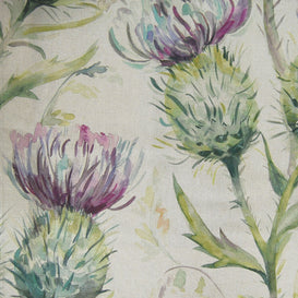 Voyage Maison Thistle Glen Printed Oil Cloth Fabric (By The Metre) in Natural