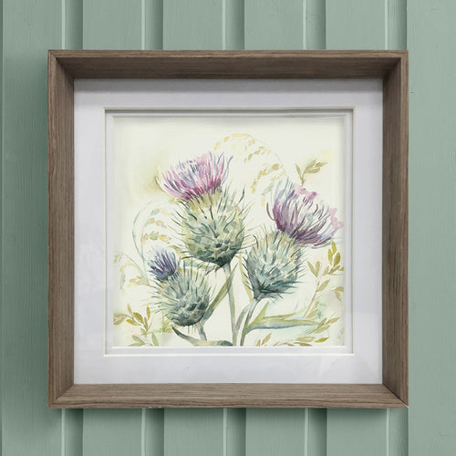 Floral Purple Wall Art - Thistle Glen  Framed Print Nut Voyage Maison