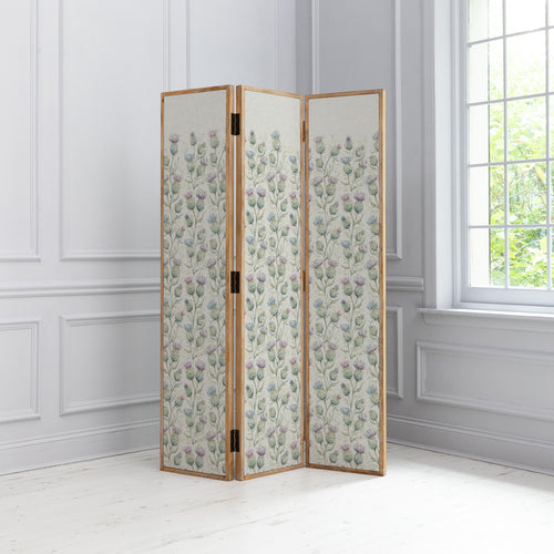 Floral Cream Furniture - Thistle Glen Solid Wood Room Divider Green Voyage Maison