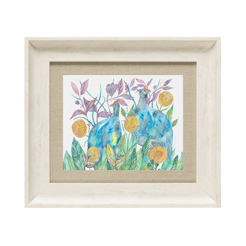 Floral Blue Wall Art - Tilda and Faye  Framed Print Birch Voyage Maison