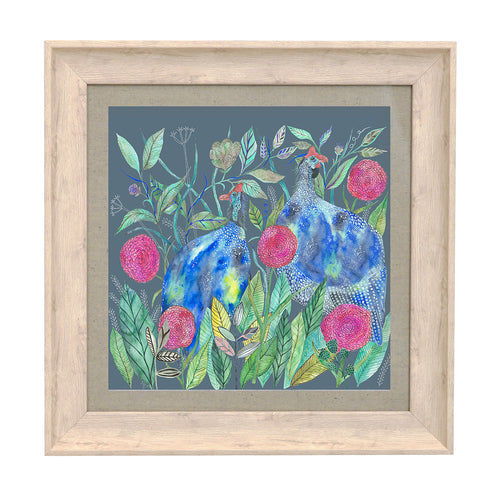 Floral Blue Wall Art - Tilda and Faye  Framed Print Birch Voyage Maison