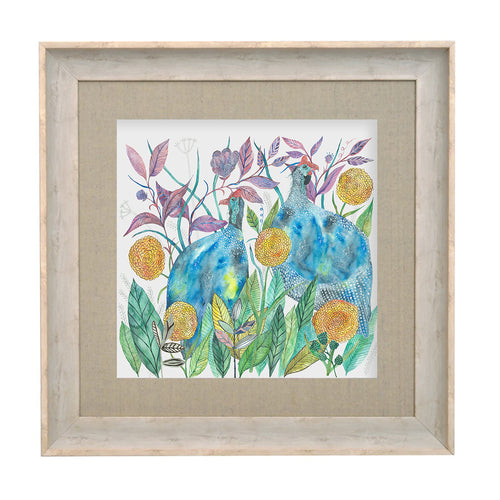 Floral Blue Wall Art - Tilda and Faye  Framed Print Birch Voyage Maison